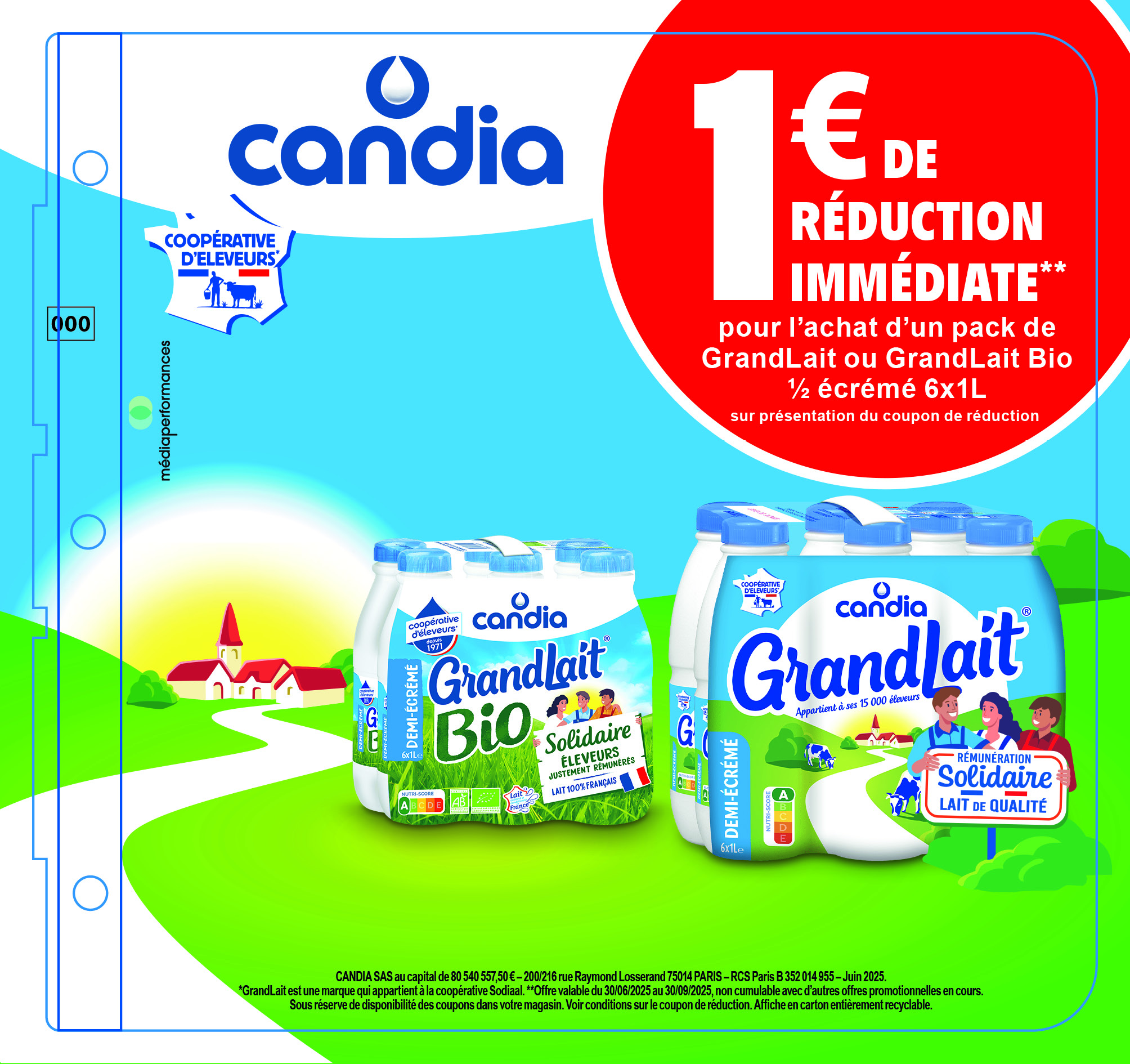 Candia GrandLait - Lait solidaire